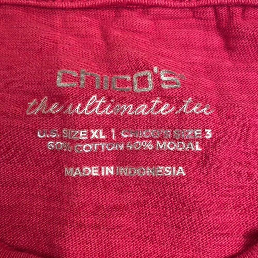 Chico’s Women's Red long sleeve shirt